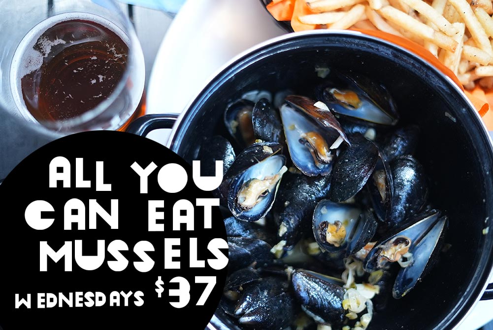 All you can eat mussels on Wednesdays for $37 in Old Montreal